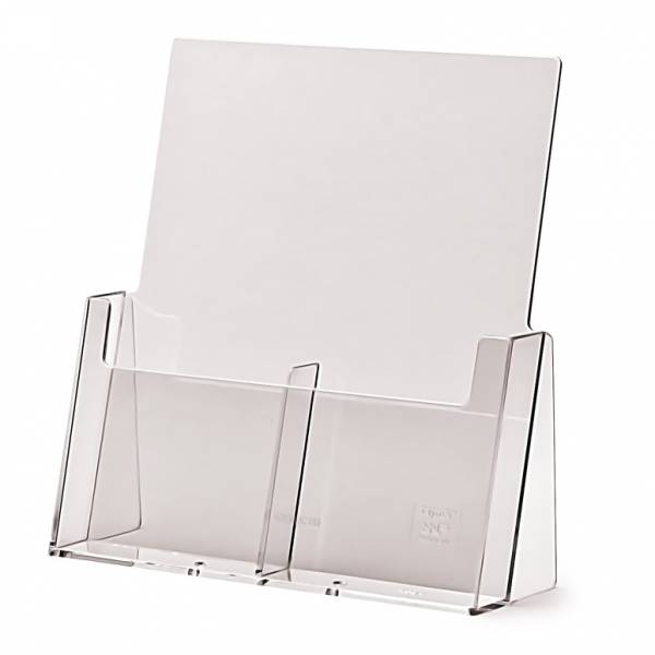 2 wide 1/3rd A4 Counter Brochure Holder