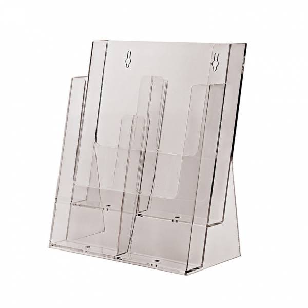 2 tier 4xDL or 2xA4 Counter Brochure Holder