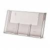 3 Wide 1/3 A4 (DL) Wall Brochure Holder - 0