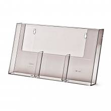 3 wide 1/3rd A4 Wall Brochure Holder