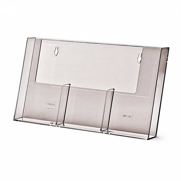 3 Wide 1/3 A4 (DL) Wall Brochure Holder