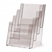 4 Tier A5 Portrait Counter/Wall Leaflet Holder