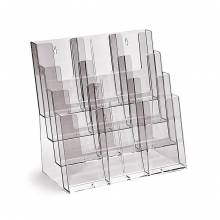 4 Tier 4xA4, 12xDL, 8xA5 Counter/Wall Leaflet Holder