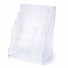 4 Tier A4 Counter Leaflet Holder