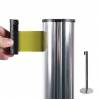 Chrome Retractable Barrier With 2m Yellow Belt - 9
