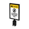 Sign A4 holder Chrome for Barrier Flexi Belt Post Economy - 0