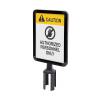 Sign A4 holder Black for Barrier Flexi Belt Post Economy - 0