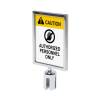 Sign A4 holder Chrome for Barrier Flexi Belt Post Economy - 1