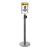 Sign A4 holder Black for Barrier Flexi Belt Post Economy - 4