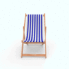 Beach Chair Relax Bold, oil-treated wood, light brown - 1