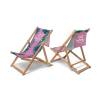 Beach Chair Relax Bold, oil-treated wood, light brown - 2
