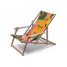 Beach Chair Relax Comfort, natural finish