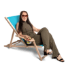Beach Chair Relax Comfort, natural finish - 2