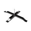 Beachflag Cross Base 50 Flat profile with pre-mounted rotator 17mm for ground pin - 0
