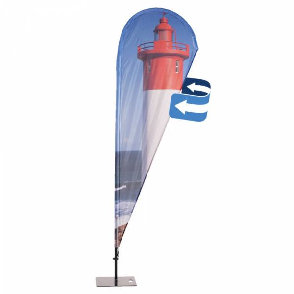 Beach Flag Alu Drop Graphic 84 x 281 cm Double-Sided