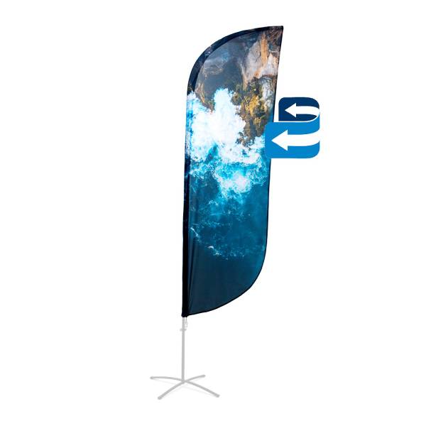 Beach Flag Alu Paddle Graphic 86 x 388 cm Double-Sided