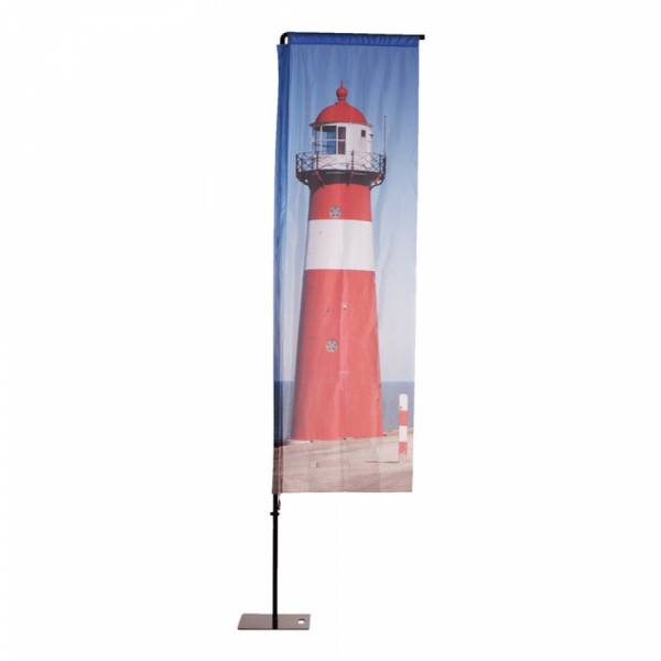 Beach Flag Alu Square Print Eco