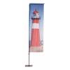 Beach Flag Alu Square Graphic 60 x 155 cm Double-Sided - 1