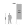 Beachflag Alu Square 460cm Total Height - 9
