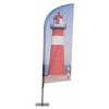 Beach Flag Alu Wind Graphic 86 x 337 cm Double-Sided - 0