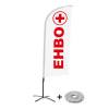 Beach Flag Alu Wind Complete Set First Aid English - 4