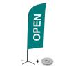 Beach Flag Alu Wind Set 310 With Water Tank Design Open - 6