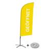 Beach Flag Alu Wind Set 310 With Water Tank Design Open - 15