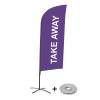 Beach Flag Alu Wind Set 310 With Water Tank Design Take Away - 6