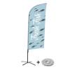 Beach Flag Alu Wind Complete Set Fresh Fish German - 2