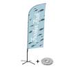 Beach Flag Alu Wind Complete Set Fresh Fish German - 3