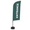 Beach Flag Alu Wind Complete Set Entrance Red German - 12