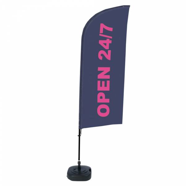 Beach Flag Alu Wind Set 310 With Water Tank Design Open 24/7