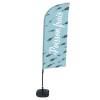 Beach Flag Alu Wind Complete Set Fresh Fish German - 4