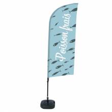 Beach Flag Alu Wind Set 310 With Water Tank Design Fresh Fish