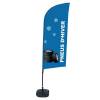 Beach Flag Alu Wind Complete Set Winter Tires Dutch ECO print material - 7