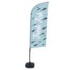 Beach Flag Alu Wind Set 310 With Water Tank Design Fresh Fish - 5