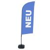 Beach Flag Alu Wind Set 310 With Water Tank Design New - 34