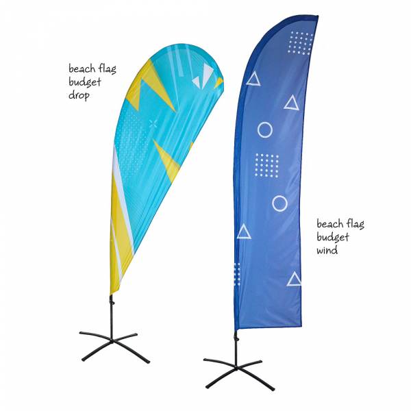 Beach Flag Budget Wind and Drop Medium