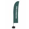 Beach Flag Budget Wind Complete Set Sign In Green French - 2