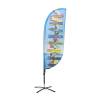 Beach Flag Fiber Paddle Graphic Small - ECO - 0