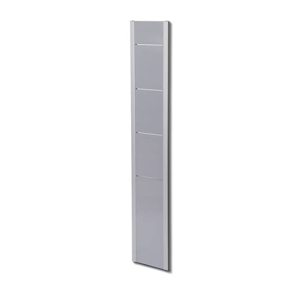 Wall Brochure Rack 4xA4  Silver/Grey or Silver/Black designs