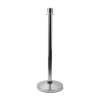 Polished Chrome Rope Stand Barrier with Dome top - 0
