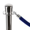 Polished Chrome Rope Stand Barrier with Dome top - 2