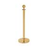 Polished Gold Rope Stand Barrier with Ball top - 0