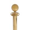 Polished Gold Rope Stand Barrier with Ball top - 1
