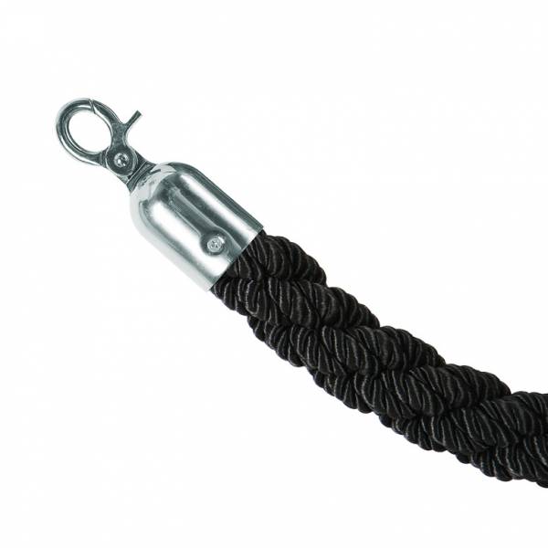 Chrome/Black Twisted Rope