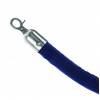 Chrome/Blue Velour Rope - 0