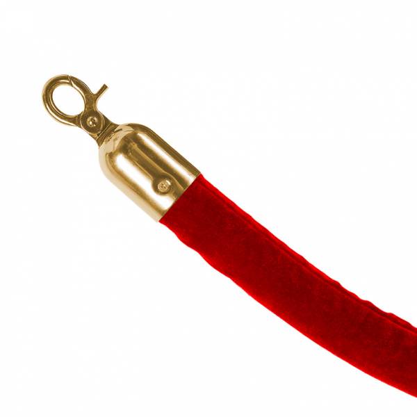 Gold/Red Velour Rope