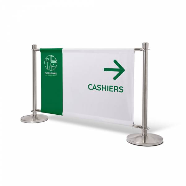 Cafe Barrier Standard Graphic 133 x 80 cm Double-Sided