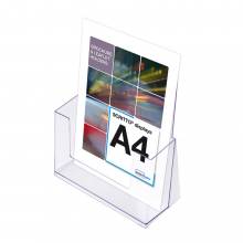 A4 Portrait Leaflet Holder - Counter Stand - Extra Deep